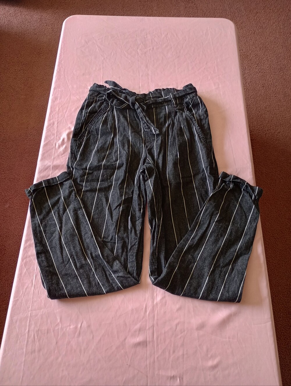 Harmony + Havoc Belted Striped Pants Sz 3 For Women's